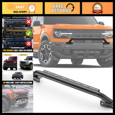 Heavy Duty Steel Grille Guard with Light Mounts for 2021-2025 Ford Bronco, Matte picture