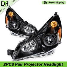 Black PAIR/2PCS Projector Headlight Assembly For Subaru Legacy Outback 2010-2014 picture