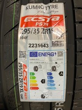 2 New 295 35 19 Kumho Ecsta PS71 Summer Tires picture