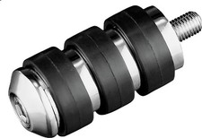 Kuryakyn 8004 Standard Shift Peg Covers Chrome Oval Foot Controls picture