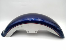 OEM Harley Softail Deluxe Front Fender Chopper Blue Silver 2005 2006 FLSTN picture