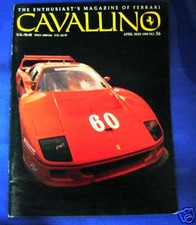 FERRARI CAVALLINO MAGAZINE ISSUE # 56 APRIL/MAY 1990 ENZO ITALY F-40 picture
