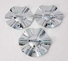 3- Milanni Stellar 452 Chrome C452 Wheel Center Caps V452-CAP LG0909-24 picture