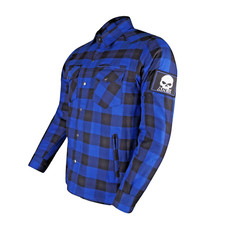 Blue Kevlar DuPont™ Motorcycle Shirt APEX - Protection, Comfort, Style - M Size picture