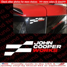 Checker Flag Vinyl Decal Sticker for Mini Cooper JCW John Cooper Works MN010 picture