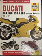 HAYNES DUCATI 1991-2005 600 620 750 & 900 2-VALVE V-TWINS REPAIR MANUAL picture
