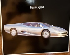 Jaguar XJ220 Original Printed In England Car Poster Owen It/ Rare picture