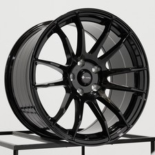 One 17x9 Vors TR10 5x114.3 30 Black Wheel Rim 73.1 picture
