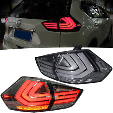 1Pair LED Smoked Tail Lights Assembly For Nissan Rogue 2014-2019 LED Rear lights picture