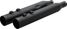 KHROME WERKS HP-Plus HP-Plus Slip-On Muffler 4 Inch Straight Cut Black M8 picture