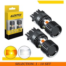 2-20X AUXITO 3157 LED Turn Signal DRL Parking Light Bulbs White Amber Error Free picture