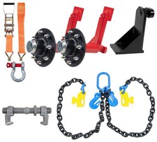 2PK Shipping Container 8-Lug Wheel & Chain Bridle, Jack Lug & SEA Bridge Clamp picture