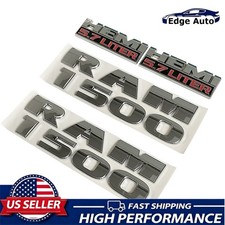 4PCS 3D Door Side Fender Emblems Set For 2013-2018 RAM 1500 5.7 Liter HEMI Badge picture