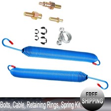 2Pcs Hood Springs, Cable and Stud Bolts W/Retaining Rings, Fit For Peterbilt 357 picture