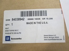 OEM NEW All Weather Rubber Floor Mats Front & Rear Gray 16-20 Malibu 84038942 picture