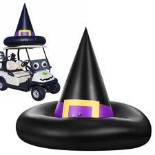 2 Pcs Halloween Golf Cart Decorations, 39'' Witch Inflatable Hat picture