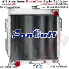 3-Row Aluminum Radiator Fit 1955 1956 57 Ford Thunderbird 4.4L 4.8L/5.1L V8 picture