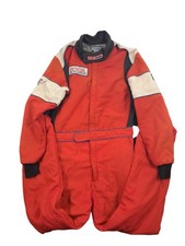 Vintage Bell SCCA Motorsport PGI Pro Euro Racing Red Soft Suit Mens M/L picture
