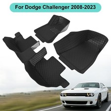 Luxury Car Floor Mats For 2008-2023 Dodge Challenger All Surrounded picture