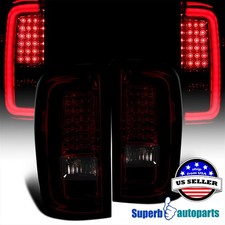 For 14-18 GMC Sierra 1500 2500HD 3500HD Taillights Brake Lamp w/ LED Bar (Red) picture