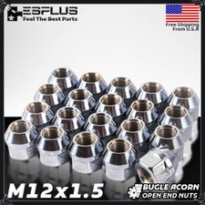 16 Kia Open Lug Nut M12x1.5 Chrome Fit 4-Lug Magentis/Optima/Rio/Sephia/Spectra picture