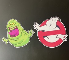 x2 SLIMER GHOSTBUSTERS VINYL USA MADE DECAL STICKER TRUCK WINDOW BUMPER WALL CAR picture