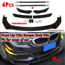 Universal For BMW Car Front Bumper Lip Spoiler Splitter Body Kit + Strut Rods picture