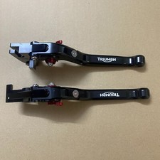 Black Adjustable Clutch & Brake Levers For Triumph Trident 660 + More picture