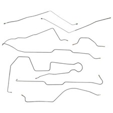 Fits 1979-1982 Jeep CJ5 Complete Preformed Brake Line Set Power Disc Stainless picture
