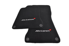 Floor Mats For McLaren 650S Black Tailored Carpets Set With McLaren Emblem LHD  picture