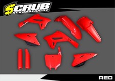 Honda 2002-2007 CR125R CR250R | New Polisport CR Restyle Plastic kit 2022 Red picture