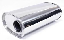 OBX Universal Muffler Center In Center Out Slant Cut Tip KV Series picture