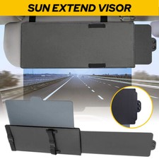 Car Shade Sun Extend Visor Shield Anti Glare Extension Driving Universal Black picture