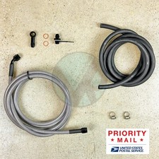 90-95 Honda Accord Replacement Stainless Steel Fuel Feed Line & Rubber Return picture