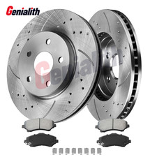 11.89 inch Front Brake Rotors + Ceramic Pads Kit for Town & Country 2008-2016 picture
