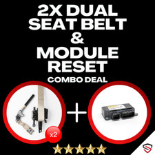 2X SEATBELT REPAIR SERVICE DUAL-STAGE AND MCU SRS MODULE RESET COMBO 2DS 1MCU picture