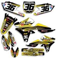 2003 2004 YAMAHA YZ 250F / YZ450F GRAPHICS KIT RIDGELINE: BLUE / YELLOW DECALS picture