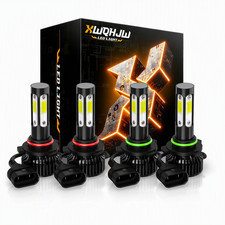 4x XWQHJW 9005 9006 Combo LED Headlight High Low Beam Bulbs 6000K Cool White picture