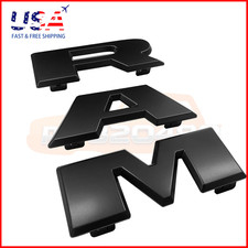 Front Grille Emblem Letters For 2019-2023 RAM 1500 Grill Badge Black 68311411AA picture