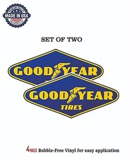 GOOD YEAR RACING TIRES VINYL DECAL STICKER CAR BUMPER 4MIL BUBBLE FREE US MADE picture