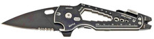 True Utility SmartKnife+ 15-in-1 Black Oxidized Pocket Knife & Multi-Tool TU6869 picture