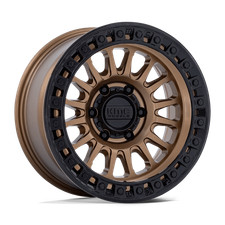 18x9 KMC Wheels KM552 Ims Matte Bronze W Gloss Black Lip Rims 6x139.7 ET+0 (1pc) picture