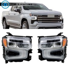 For 2022 2023 2024 Chevy Silverado 1500 LTZ/RST Pair of LED Headlights Headlamps picture