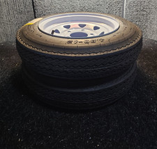 (QTY 2) Hi-Run 4.80-12 Trailer Tubeless Tire & Wheel Load Range C 6 Ply 80M SU02 picture