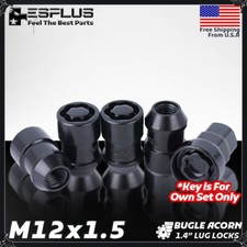 4 Pc Honda Wheel Lock M12x1.5 Black Fit Accord/BR-V/Civic/CR-V/CR-Z/HR-V etc picture