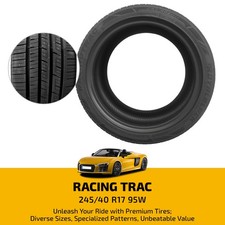 Premium High Performance 245/40ZR17 95W Tire 7.4mm Tread 50000 Miles BSW 420AA picture