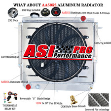 3 Rows Radiator fit 1986-1992 1988 Jeep Grand Cherokee Commander 2.5L 2.8L V6 picture