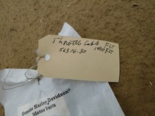 N.O.S. HARLEY DAVIDSON THROTTLE CABLE 56316-80    1980 FLT ONLY picture