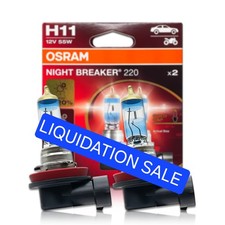 Osram Night Breaker 220 H11 Halogen Headlight Bulbs Pack 2 Silverstar Ultra H11 picture