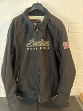 Men's 3XL Indian Motorcycle Nylon Jacket Embossed Logos w Crash Pads EXC picture